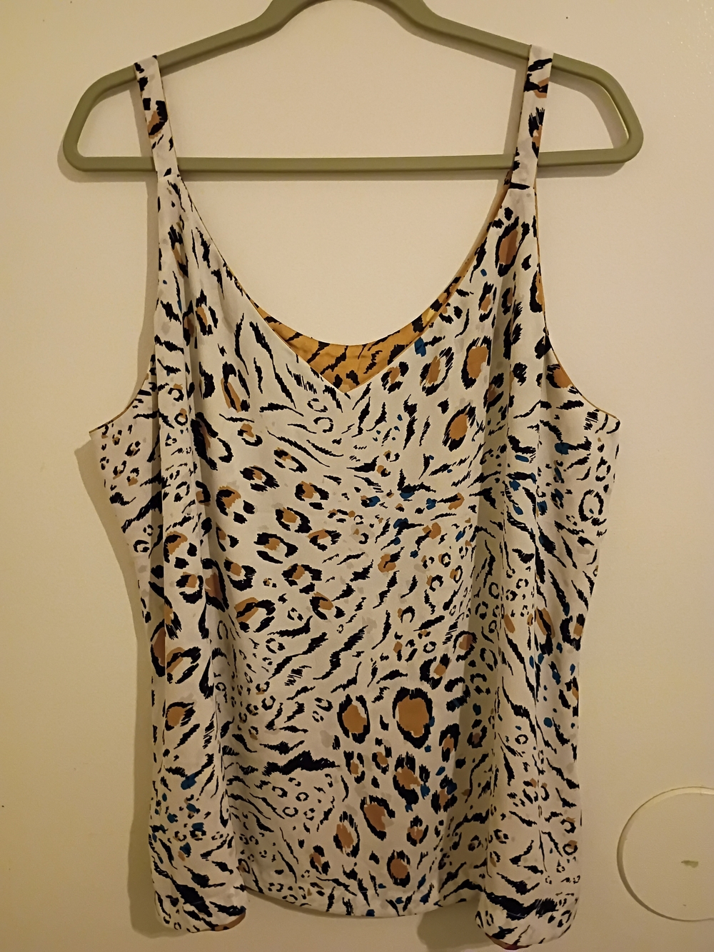 White House Black‎ Market Women's Animal Print Reversible Sz XL ? - Picture 2 of 9